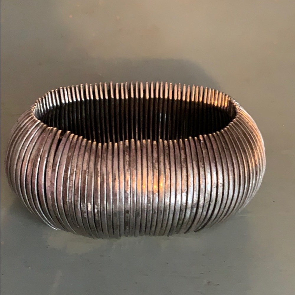 Chunky silver bracelet